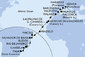 Brazília, Kapverdy, Španielsko, z Lanzarote, Francúzsko, Taliansko na lodi MSC Musica