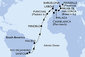 Brazília, Kapverdy, Portugalsko, Maroko, Španielsko, Francúzsko zo Santosu na lodi MSC Seaview