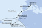 Guadeloupe, Svatý Martin, Svätý Krištof a Nevis, Antigua a Barbuda, Španielsko, Francúzsko z Pointe-à-Pitre na lodi MSC World Europa