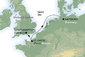 Nemecko, Francúzsko, Veľká Británia zo Southamptonu na lodi MSC Preziosa