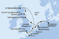Francúzsko, , Veľká Británia, Holandsko, Nemecko z Le Havre na lodi MSC Magnifica