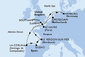Nemecko, Veľká Británia, Francúzsko, Španielsko, Holandsko z Le Havre na lodi MSC Magnifica
