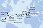 Francúzsko, Španielsko, Portugalsko, Veľká Británia, USA z Marseille na lodi MSC Divina