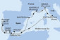 Francúzsko, Španielsko, Gibraltár, Portugalsko, Taliansko z Marseille na lodi MSC Magnifica