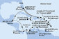 USA, Jamajka, Holandsko, Kolumbia, Panama, Belize, Bahamy, Svätý Krištof a Nevis, Francúzsko, Barbados z Miami na lodi MSC Divina