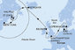 Nemecko, Dánsko, Veľká Británia, Island, Kanada, USA z Kielu na lodi MSC Meraviglia