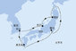 Japonsko, Južná Kórea na lodi MSC Splendida