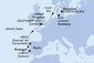 Nemecko, Dánsko, Veľká Británia, Španielsko, Portugalsko z Kielu na lodi MSC Splendida
