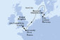 Veľká Británia, Francúzsko, Dánsko, Nemecko zo Southamptonu na lodi MSC Meraviglia