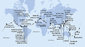 Taliansko, Francúzsko, Španielsko, Portugalsko, Barbados, Grenada, Curacao, Aruba, Kolumbia, Kostarika, Panama, Nikaragua, Guatemala, Mexiko, USA, Samoa, Fiji, Nový Zéland, Austrália, Papua Nová Guinea, Ekvádor, Filipíny, Tchaj-wan, Japonsko, Južná Kórea, Čína, Vietnam, Singapur, Malajzia, Srí Lanka, Spojené arabské emiráty, Omán, Jordánsko, Egypt, Grécko z Marseille na lodi MSC Poesia
