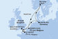 Veľká Británia, Belgicko, Nórsko, Nemecko, Francúzsko zo Southamptonu na lodi MSC Preziosa
