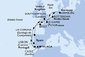 Veľká Británia, Francúzsko, Portugalsko, Španielsko, Holandsko, Nemecko zo Southamptonu na lodi MSC Preziosa