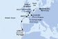 Nemecko, Francúzsko, Veľká Británia, Korunní závislé území Velké Británie, Portugalsko z Hamburgu na lodi MSC Preziosa