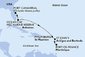 USA, Bahamy, Svatý Martin, Antigua a Barbuda, Martinik z Port Canaveralu na lodi MSC Seaside