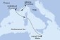 Taliansko, Francúzsko, Malta z Janova na lodi MSC Divina