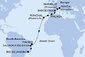 Taliansko, Francúzsko, Španielsko, Portugalsko, Brazília z Janova na lodi MSC Grandiosa