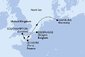 Belgicko, Francúzsko, Veľká Británia, Nemecko zo Zeebrugge na lodi MSC Euribia