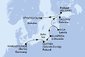 Nemecko, Poľsko, Litva, Lotyšsko, Estónsko, Fínsko, Švédsko z Warnemünde na lodi MSC Poesia