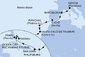 Taliansko, Španielsko, Portugalsko, Svatý Martin, USA, Bahamy z Janova na lodi MSC Divina
