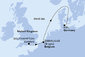 Veľká Británia, Belgicko, Nemecko zo Southamptonu na lodi MSC Euribia