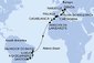Francúzsko, Taliansko, Španielsko, Maroko, Brazília z Marseille na lodi MSC Seaview