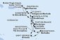 Martinik, Guadeloupe, Britské Panenské ostrovy, Svatý Martin, Svätý Krištof a Nevis, Antigua a Barbuda, Svätý Vincent a Grenadiny, Barbados, Grenada, Svätá Lucia z Fort de France, Martinik na lodi MSC Virtuosa