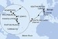 Veľká Británia, Francúzsko, Portugalsko, Britské Panenské ostrovy, Svatý Martin, Antigua a Barbuda, Martinik, Guadeloupe zo Southamptonu na lodi MSC Virtuosa