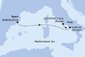 Španielsko, Taliansko z Barcelony na lodi MSC Divina