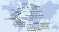 Španielsko, Kapverdy, Senegal, Namíbia, Juhoafrická republika, Tanzánie, Keňa, Seychely, Madagaskar, Maurícius, Reunion, Mozambik, Zámořské území Velké Británie, Brazília, Barbados, Svätá Lucia, Martinik, Dominikánska republika, Bahamy, USA, Kanada, Autonomní oblast Dánska, Island, Veľká Británia, Francúzsko, Holandsko, Nemecko z Barcelony na lodi MSC Poesia