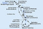 Martinik, Guadeloupe, Britské Panenské ostrovy, Svatý Martin, Antigua a Barbuda, Svätý Krištof a Nevis, Svätá Lucia, Barbados, Svätý Vincent a Grenadiny, Grenada z Fort de France, Martinik na lodi MSC Virtuosa