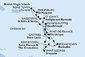 Martinik, Guadeloupe, Svätá Lucia, Barbados, Svätý Vincent a Grenadiny, Grenada, Britské Panenské ostrovy, Svatý Martin, Svätý Krištof a Nevis, Antigua a Barbuda z Fort de France, Martinik na lodi MSC Virtuosa