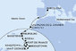 Španielsko, Svatý Martin, Svätý Krištof a Nevis, Dominika, Barbados, Grenada, Svätý Vincent a Grenadiny, Martinik z Barcelony na lodi MSC Seaview