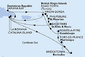 Barbados, Martinik, Guadeloupe, Britské Panenské ostrovy, Dominikánska republika, Veľká Británia, Svatý Martin, Svätý Krištof a Nevis z Bridgetownu na lodi MSC Opera