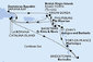 Barbados, Martinik, Antigua a Barbuda, Britské Panenské ostrovy, Dominikánska republika, Veľká Británia, Svätý Krištof a Nevis, Svatý Martin z Bridgetownu na lodi MSC Opera