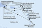 Dominikánska republika, Barbados, Martinik, Guadeloupe, Britské Panenské ostrovy, Veľká Británia, Svätý Krištof a Nevis, Svatý Martin z La Romany na lodi MSC Opera
