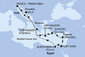 Taliansko, Grécko, Kréta, Cyprus, Egypt, Chorvátsko z Marghery na lodi MSC Lirica