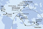 USA, Britské Panenské ostrovy, Španielsko, Francúzsko, Taliansko, Grécko, Turecko z Miami na lodi MSC Divina