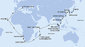 Japonsko, Južná Kórea, Čína, Vietnam, Singapur, Malajzia, Seychely, Maurícius, Reunion, Juhoafrická republika, Namíbia, Kapverdy, Taliansko z Tokia na lodi MSC Magnifica