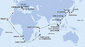 Japonsko, Južná Kórea, Čína, Vietnam, Singapur, Malajzia, Seychely, Maurícius, Reunion, Juhoafrická republika, Namíbia, Kapverdy, Taliansko, Francúzsko z Tokia na lodi MSC Magnifica