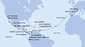 Francúzsko, Španielsko, Portugalsko, Barbados, Grenada, Curacao, Kolumbia, Kostarika, Panama, Guatemala, Mexiko, USA z Marseille na lodi MSC Magnifica