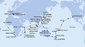 USA, Americká Samoa, Samoa, Fiji, Nový Zéland, Austrália, Filipíny, Tchaj-wan, Japonsko, Južná Kórea, Čína, Vietnam, Singapur, Malajzia, Seychely, Maurícius, Reunion, Juhoafrická republika, Namíbia, Kapverdy, Taliansko, Francúzsko na lodi MSC Magnifica
