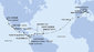 Taliansko, Francúzsko, Španielsko, Portugalsko, Barbados, Grenada, Curacao, Kolumbia, Kostarika, Panama, Guatemala, Mexiko, USA z Civitavechie na lodi MSC Magnifica