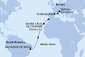 Taliansko, Tarragona, Španielsko, Brazília z Janova na lodi MSC Divina Taliansko, Tarragona, Španielsko, Brazília z Janova na lodi MSC Divina