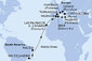Brazília, Španielsko, Tarragona, Francúzsko, Taliansko z Rio de Janeira na lodi MSC Musica
