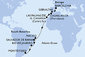 Španielsko, Gibraltár, Maroko, Brazília, Uruguaj z Barcelony na lodi MSC Splendida