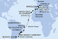 Argentína, Brazília, Španielsko, Maroko, Francúzsko z Buenos Aires na lodi MSC Fantasia