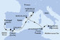 Portugalsko, Španielsko, Francúzsko, Tunisko, Taliansko z Lisabonu na lodi MSC Meraviglia
