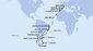 Francúzsko, Španielsko, Gibraltár, Maroko, Kapverdy, Brazília, Argentína, Zámořské území Velké Británie, Chile z Marseille na lodi MSC Magnifica