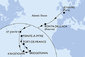 Francie, Portugalsko, Antigua a Barbuda, Svätý Vincent a Grenadiny, Barbados, Martinik, Guadeloupe z Le Havre na lodi MSC Meraviglia