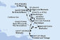 Martinik, Guadeloupe, Dominika, Svatý Martin, Antigua a Barbuda, Svätý Krištof a Nevis, Barbados, Svätý Vincent a Grenadiny, Trinidad a Tobago, Grenada z Fort de France na lodi MSC Meraviglia